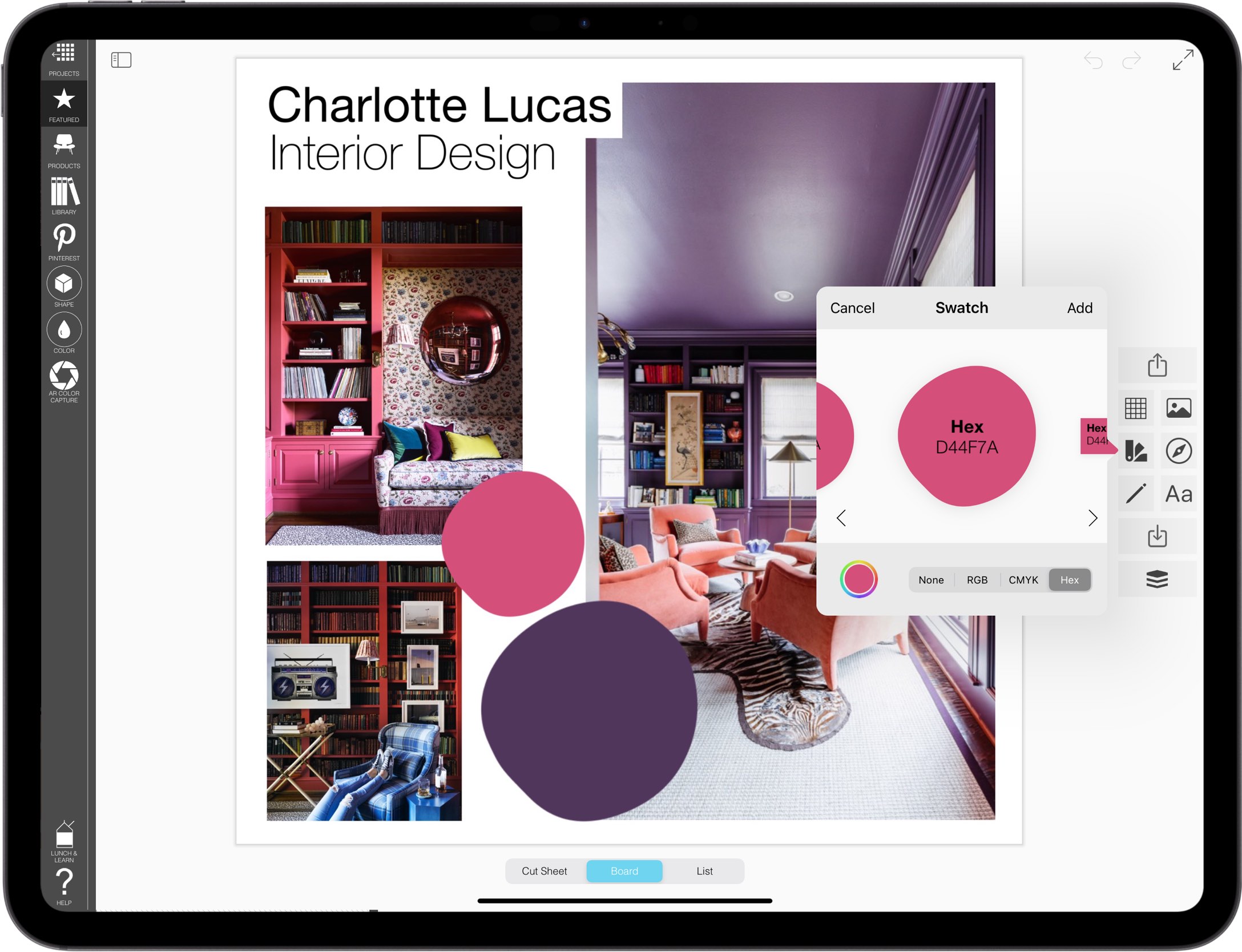 best home decor app for iPad_E2_best home decor app for iPad_moodboard maker_moodboards_mood board maker_05_living room color charlotte Lucas